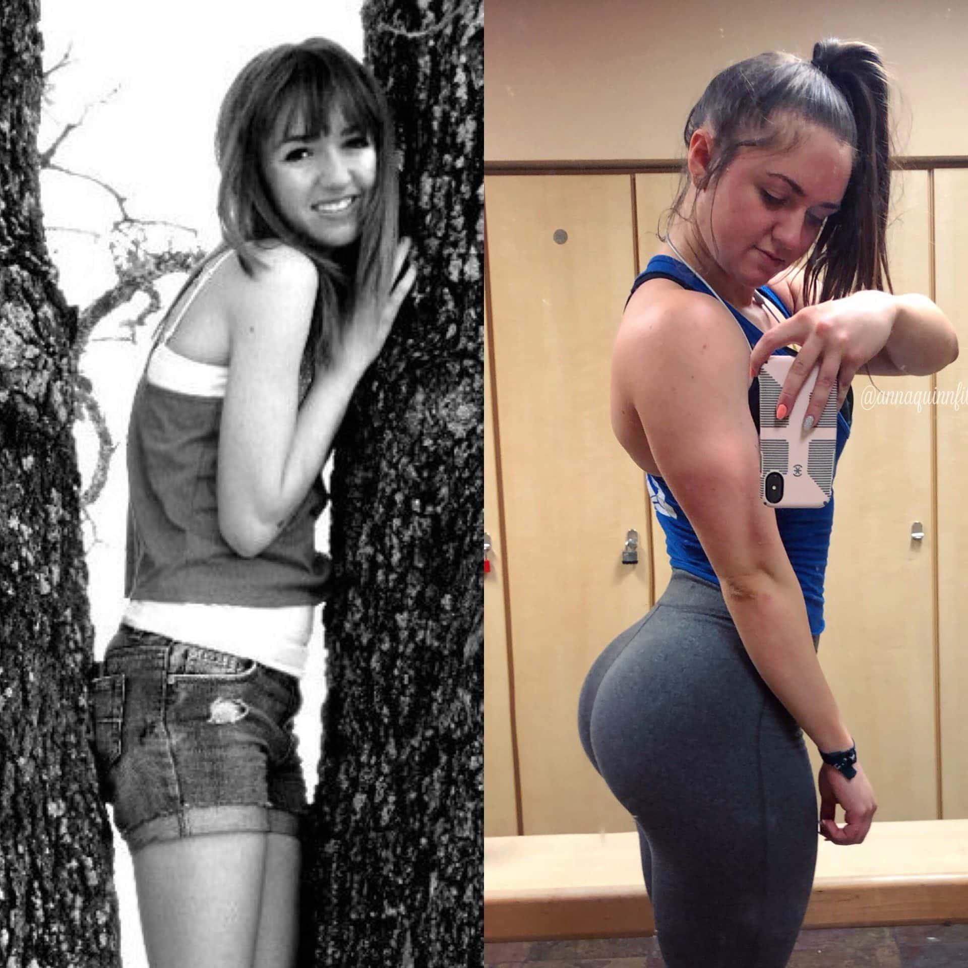 Anna Quinn Glutes Before and After