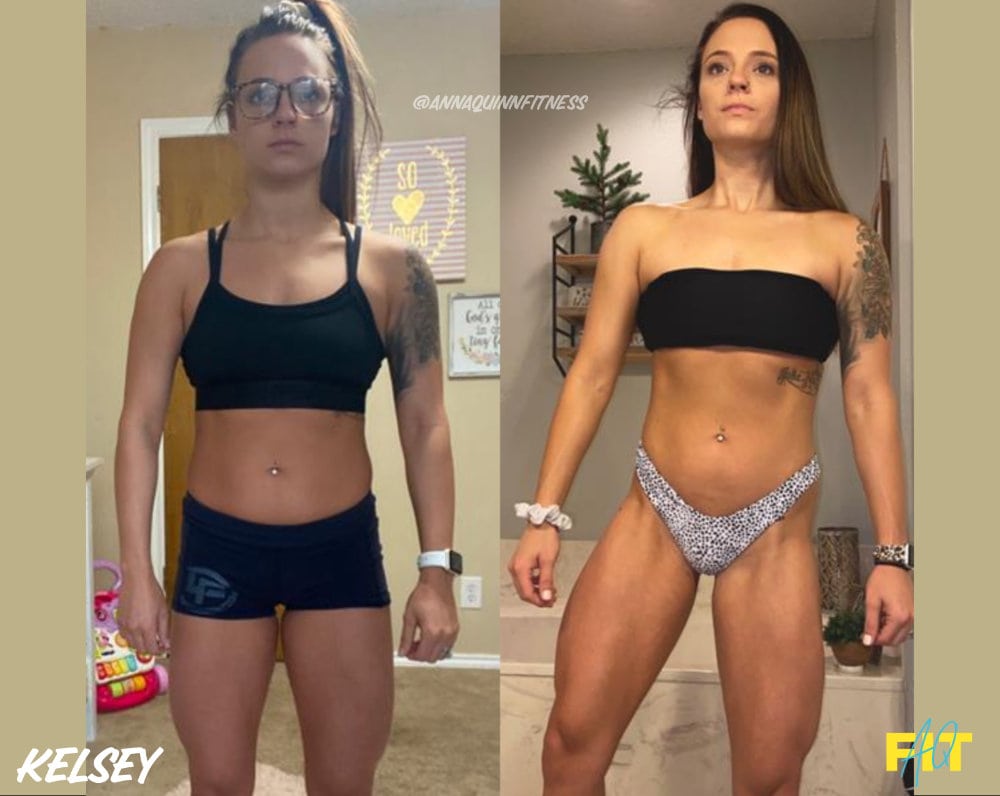 Anna Quinn Fitness kelsey sims front 6 week physique