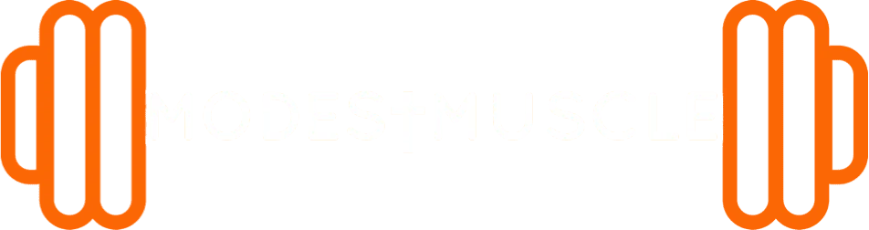 Modest Muscle logo white